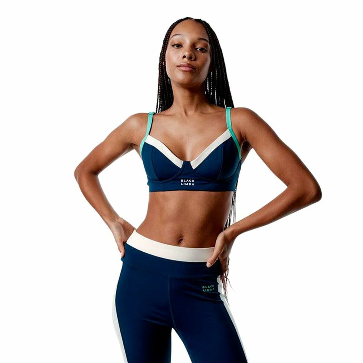 Sport-topp, Dam Black Limba Duality  Blå Fitness
