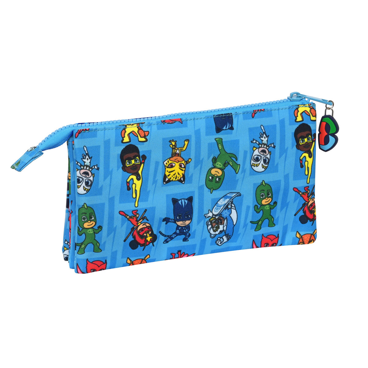 Tredubbel Carry-all PJ Masks Blå 22 x 12 x 3 cm - 2