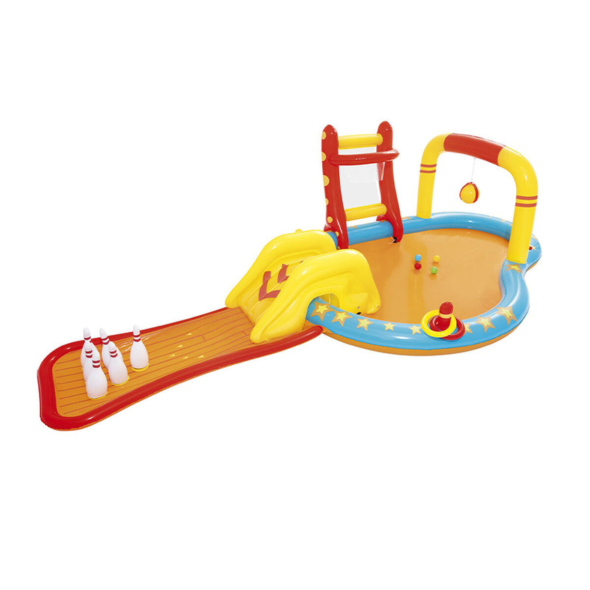 Bestway Uppblåsbart Spel Pool Bowling 435x213x117 cm +2 År Trädgård 53068