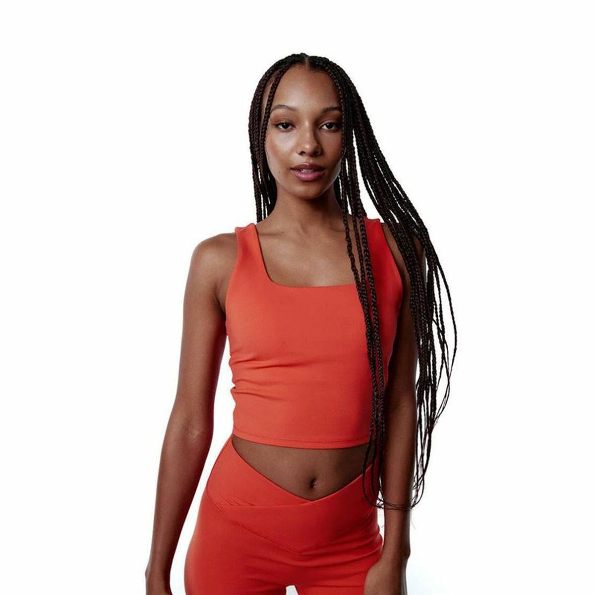Sport-topp, Dam Black Limba Bhakti Orange Fitness - 2
