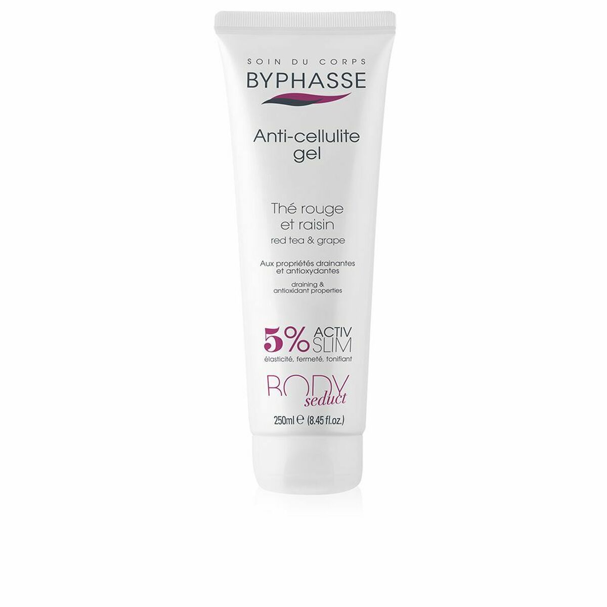 Anti celluliter gel Byphasse Body Seduct Gel 250 ml Rött te Vindruvor