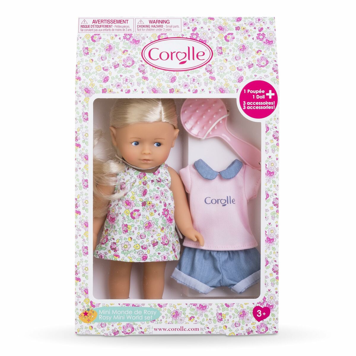 Babydocka med tillbehör Corolle Mini Monde De Rosy - 2