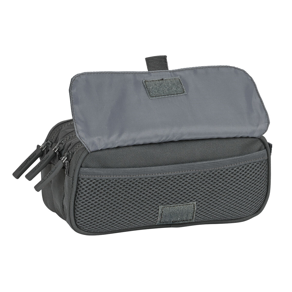 Tredubbel Carry-all Safta 21,5 x 10 x 8 cm Grå - 2