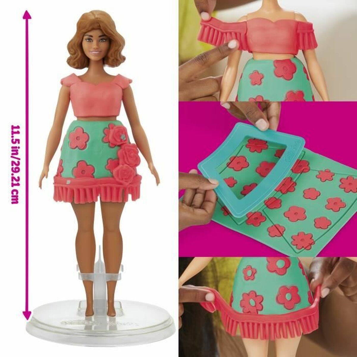 Modellera Spel Play-Doh Florals & Fringe Multicolour - 2