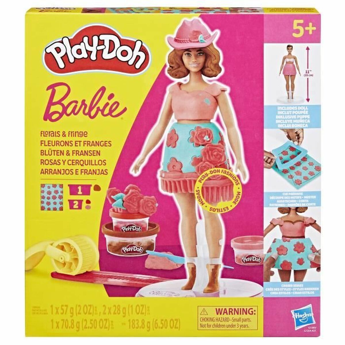 Modellera Spel Play-Doh Florals & Fringe Multicolour