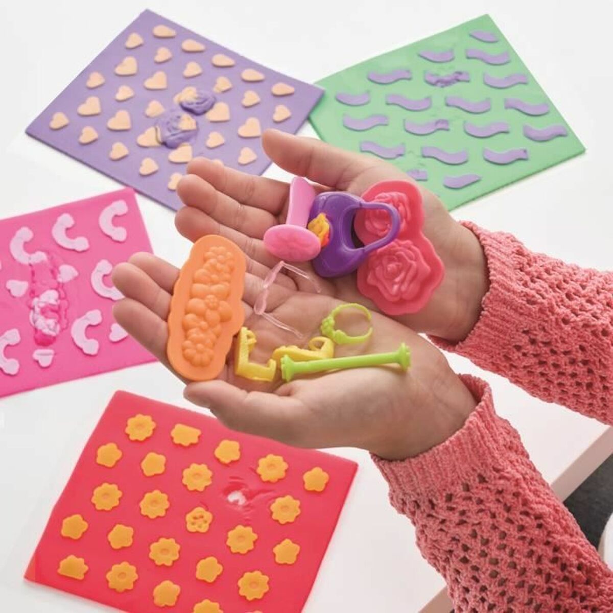 Modellera Spel Play-Doh Barbie FLowers & Florals Multicolour - 3