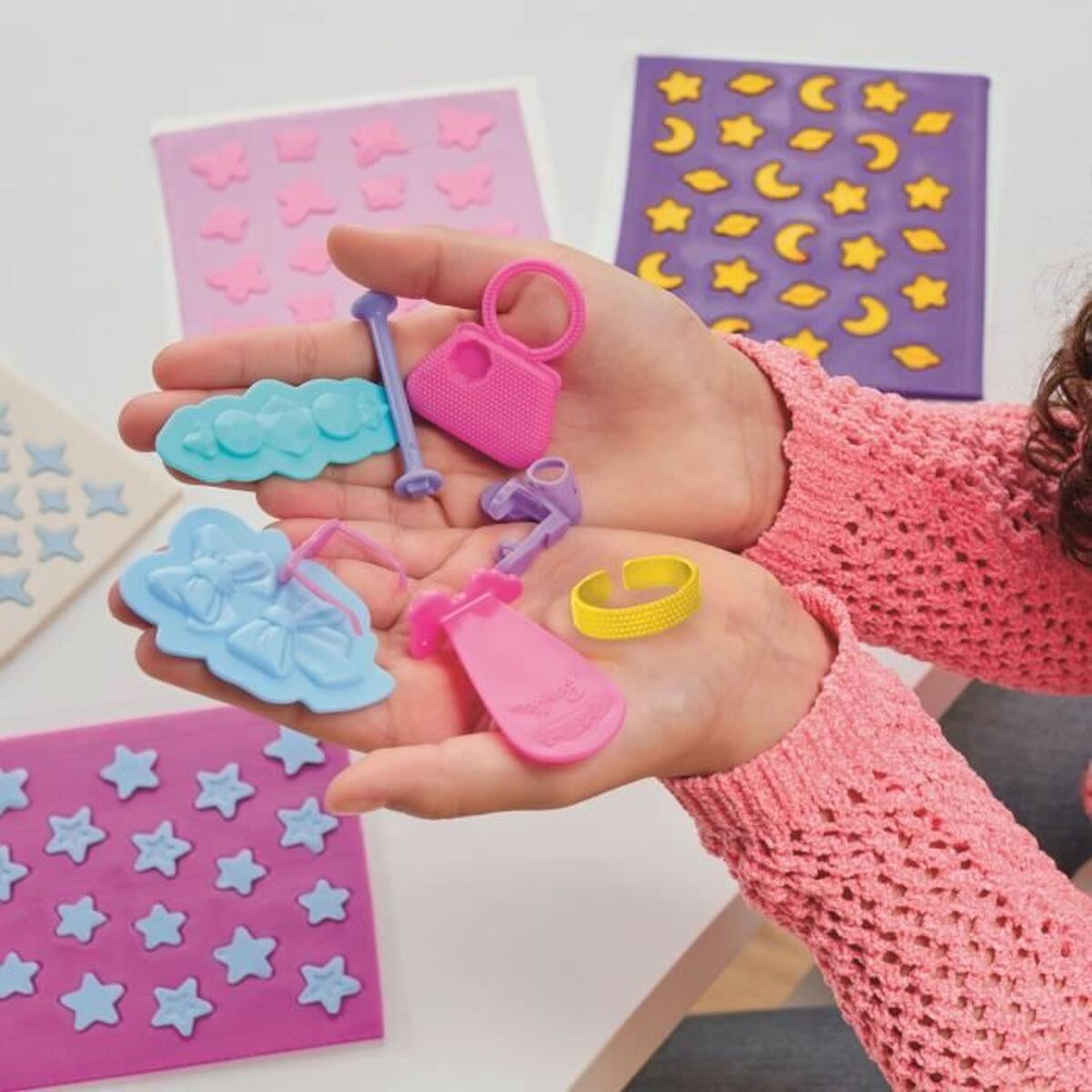 Modellera Spel Play-Doh Barbie Sparkles & Gems Multicolour - 3