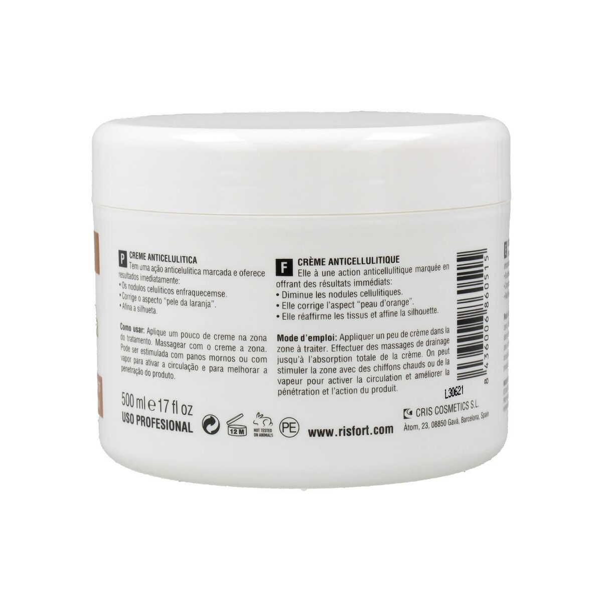 Anticellulitkräm Risfort Hiedra 500 ml - 3