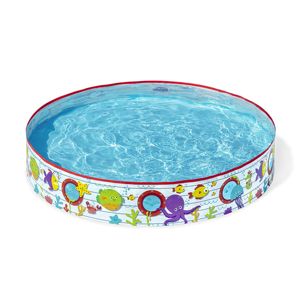 Bestway Rigid Barnpool PVC Fiskar 152x25 cm +2 år Trädgård 55029