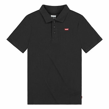 Polotröja kortärmad Barn Levi's Lvb Back Neck Tape Svart
