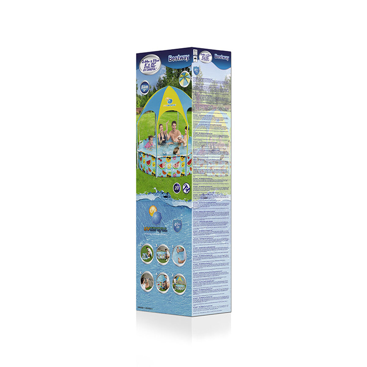 Bestway Stel Pool Vuxen 244x51 cm Trädgård 56432 - 2
