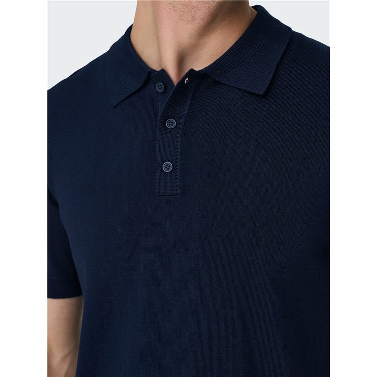 Polotröja kortärmad Herr Only & Sons Onswyler Life Reg 14 Ss Knit Stormy - 3