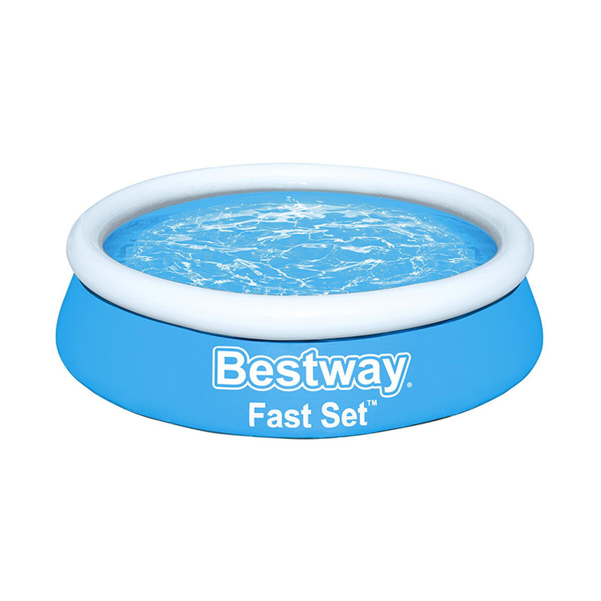 Bestway Uppblåsbar Pool Vuxen Ring 183x51 cm Trädgård 57392