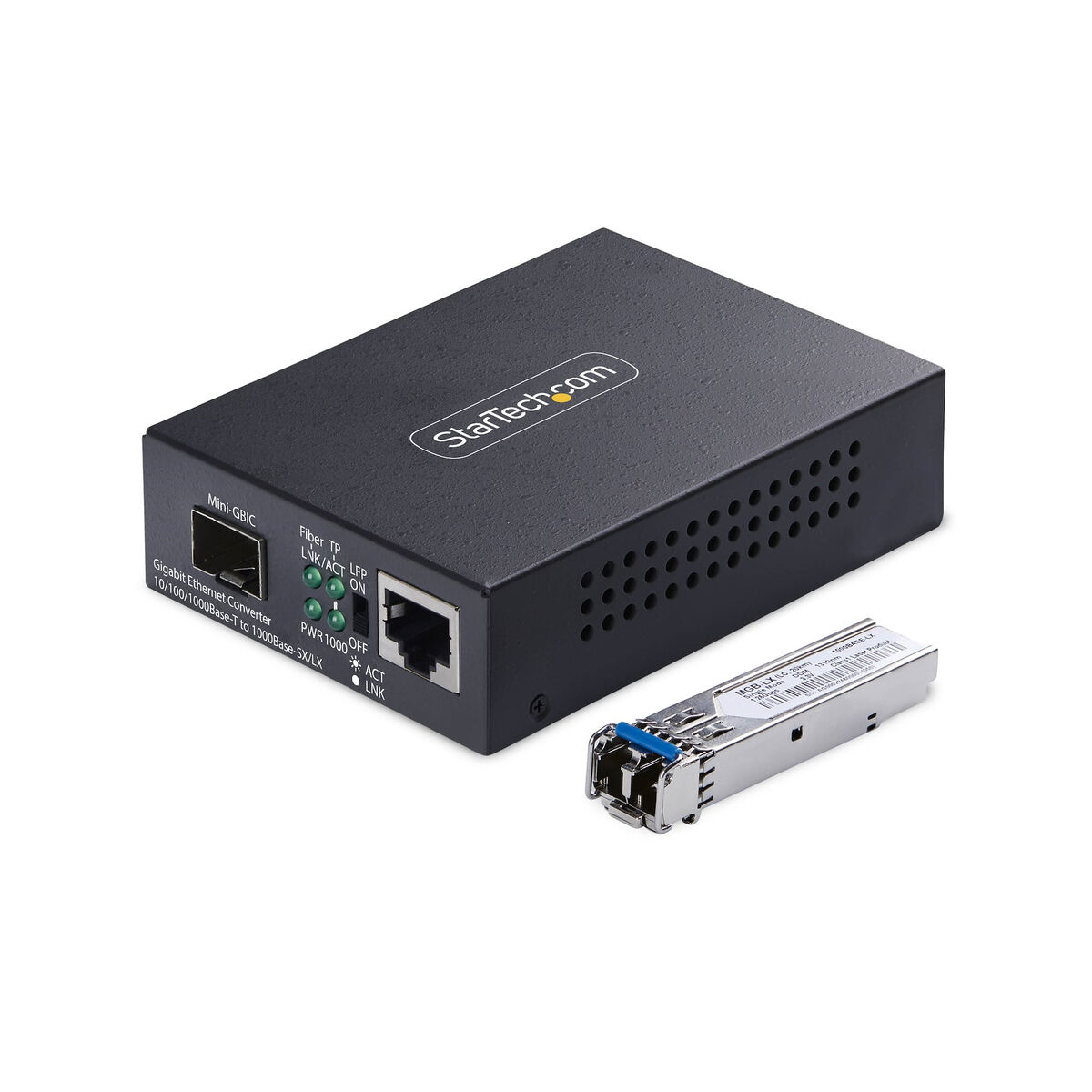 SFP fibermodul MonoModo Startech MCM1110SMLC20 2000 Mbit/s