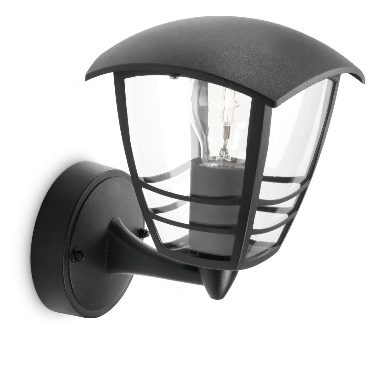 Vägglykta Philips My Garden Creek Svart Aluminium A 60 W E27