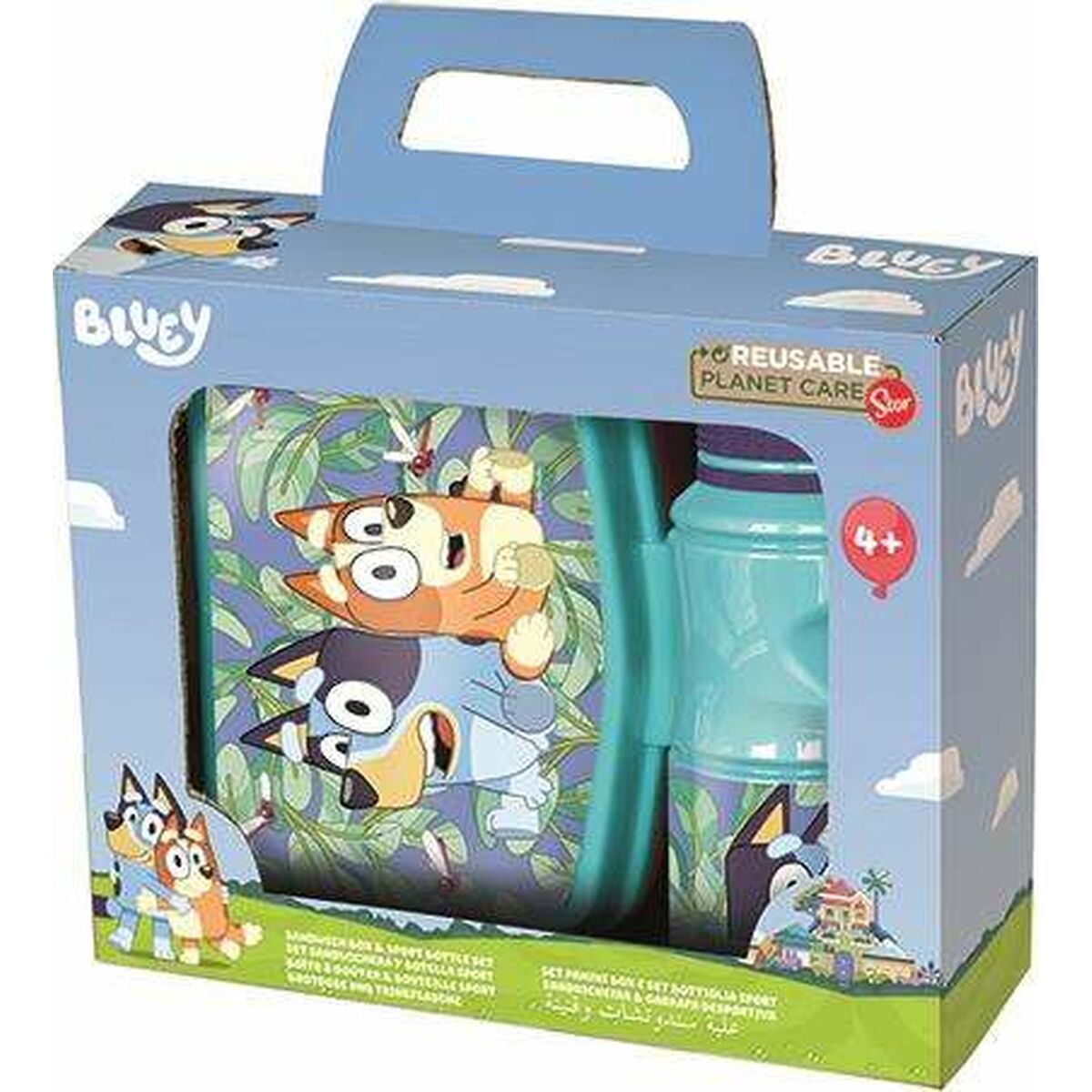 Skål med vattenflaska Bluey