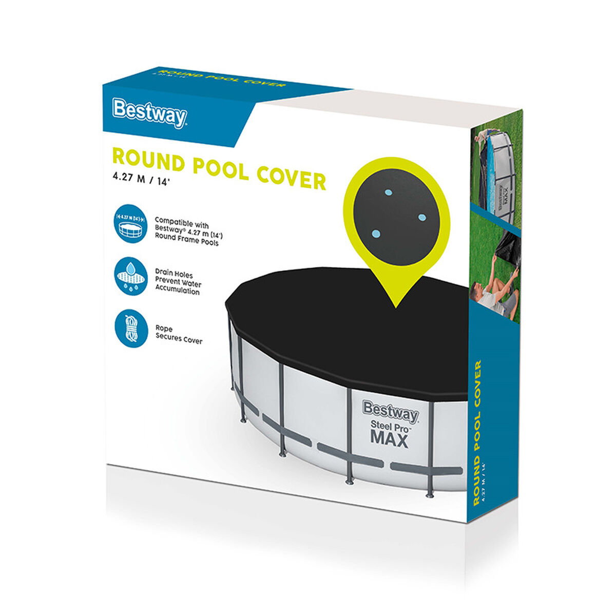 Bestway Pool Cover PVC D427 cm Trädgård 58248 - 2