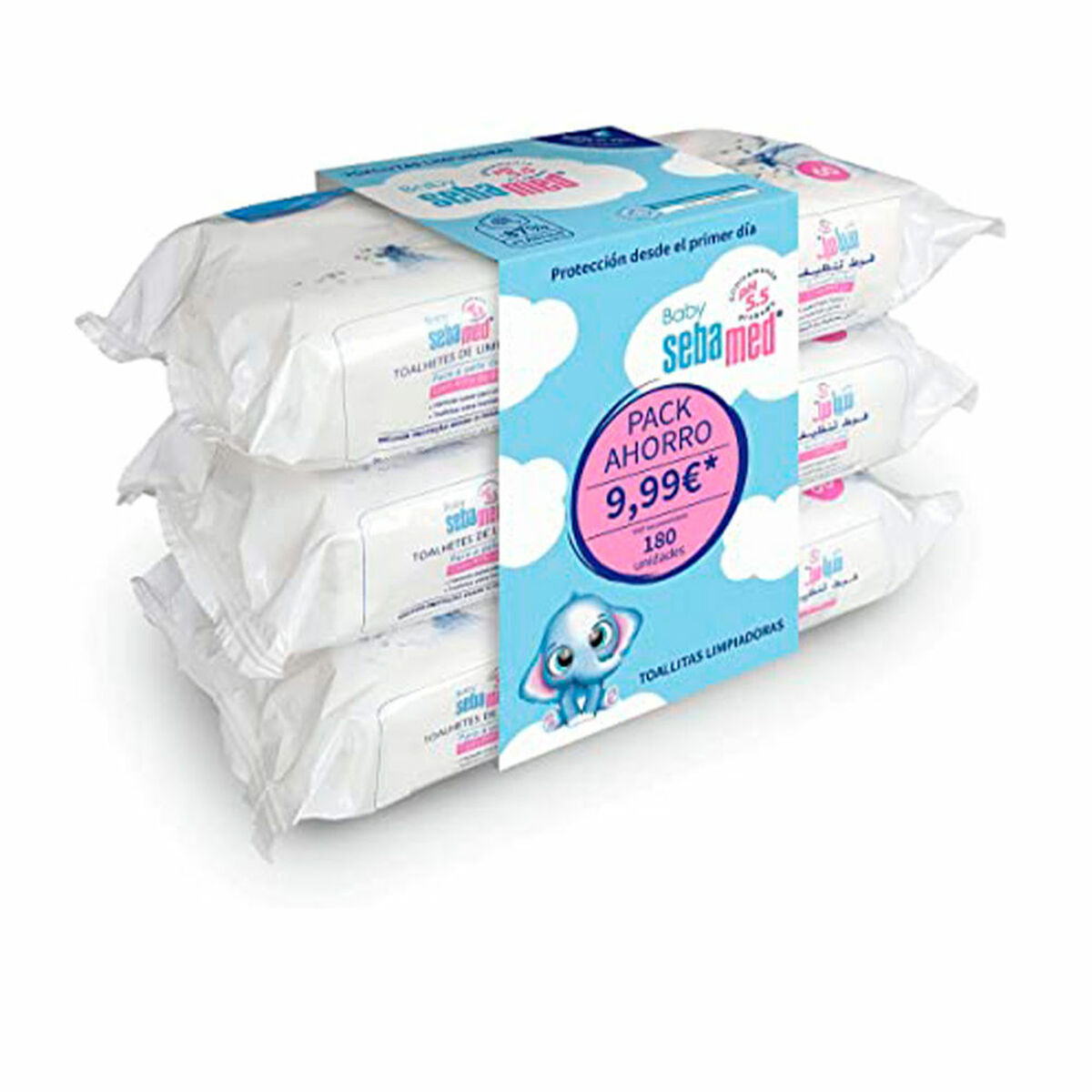 Våtservetter Sebamed Baby Toallitas Limpiadoras 180 Antal