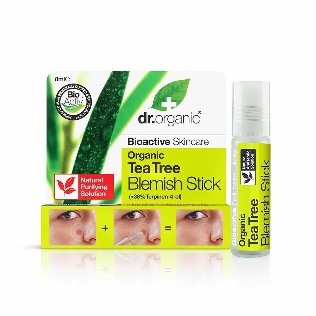 Behandling akne Dr.Organic DR00140 8 ml Roll-On Tea tree