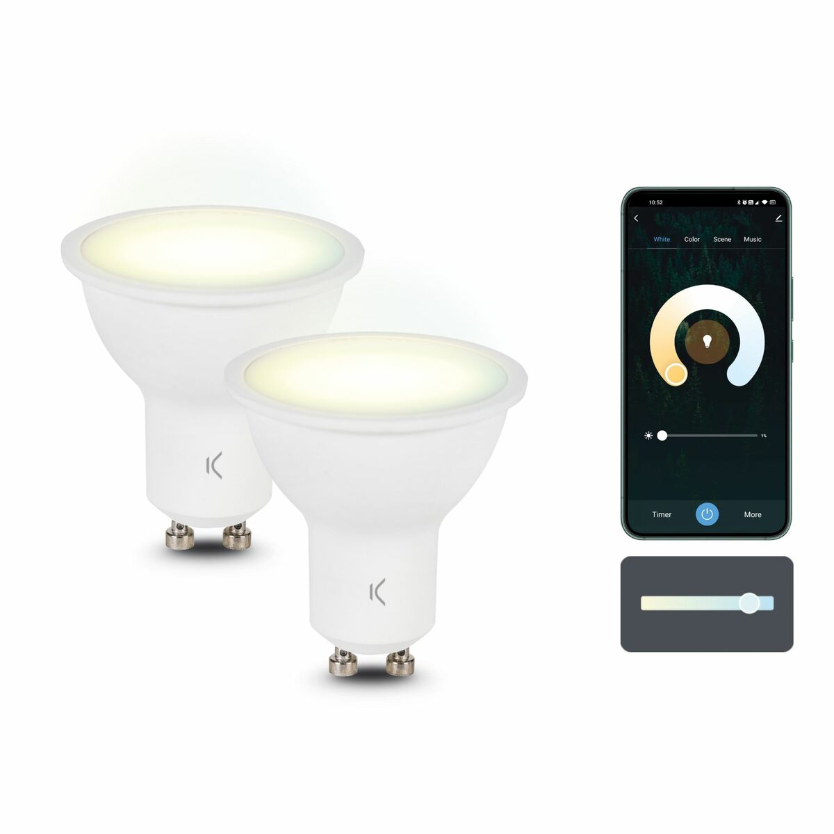 LED-lampa KSIX GU10 5,5 W G