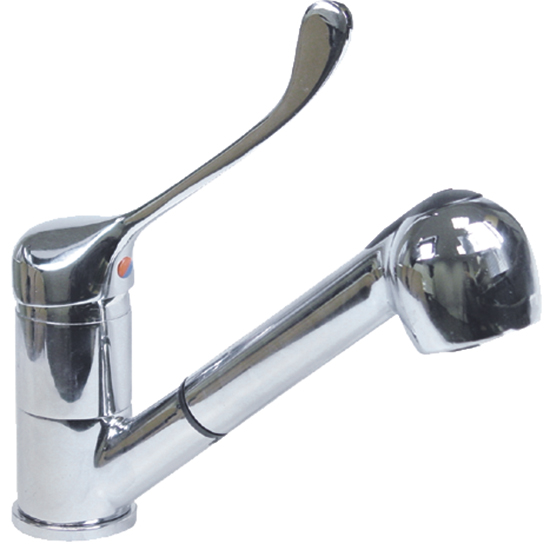 enda spak monobloc kran med Utdragbara sprutpistolen, anslutning 1/2 "