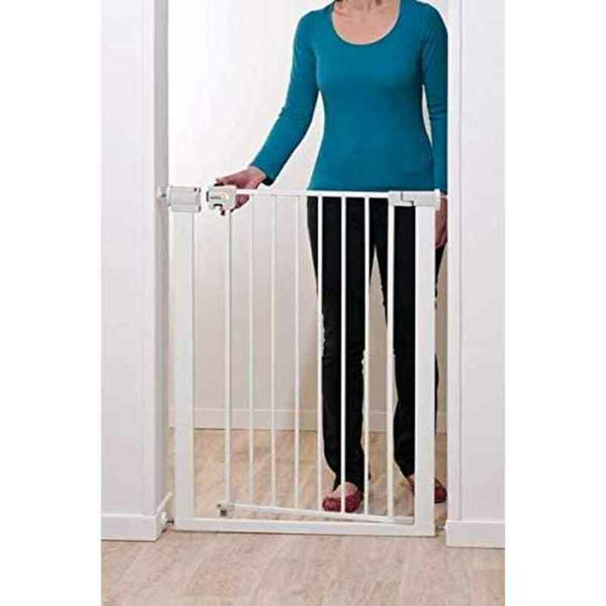 Säkerhetsbarriär Crazy Safety Easy Close Child Vit - 2