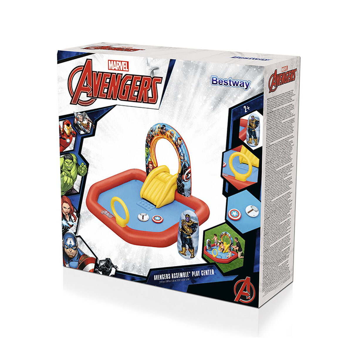 Bestway Inflatable Pool Leksakspark Avengers 211x198x125 cm +2 År Trädgård 98800 - 2