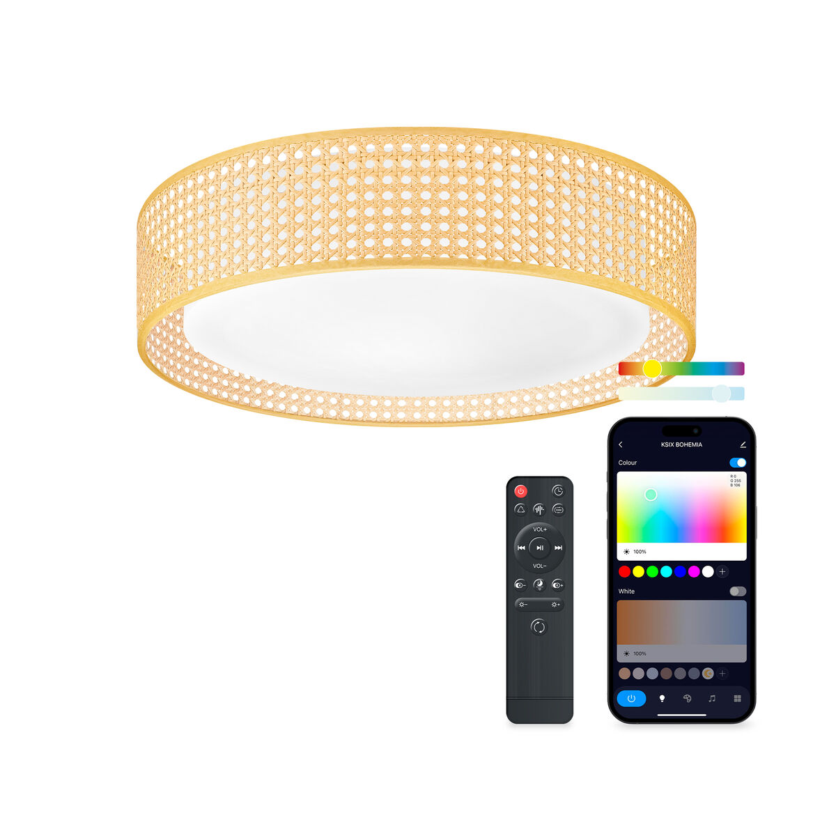 Infälld taklampa med LED KSIX Bohemia E 35 W 4000 Lm