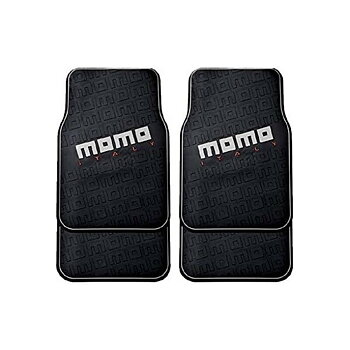 Set med bilgolvmattor MOMO CM009BG Svart/Röd PVC
