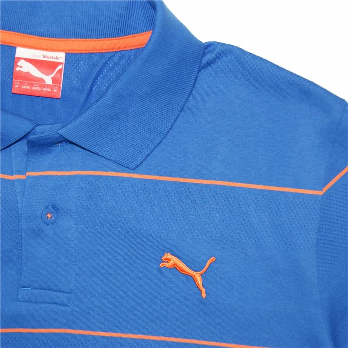 Polotröja kortärmad Herr Puma Jacquard Blå - 2