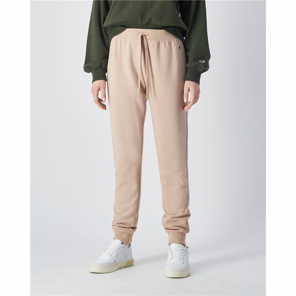 Nederdel träningsoverall för vuxna Champion Rib Cuff Beige Män - 2