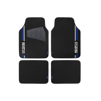 Set med bilgolvmattor Sparco SPCF508BL Blå Universal