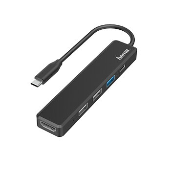 USB-HUB Hama 00200117 Svart 60 W