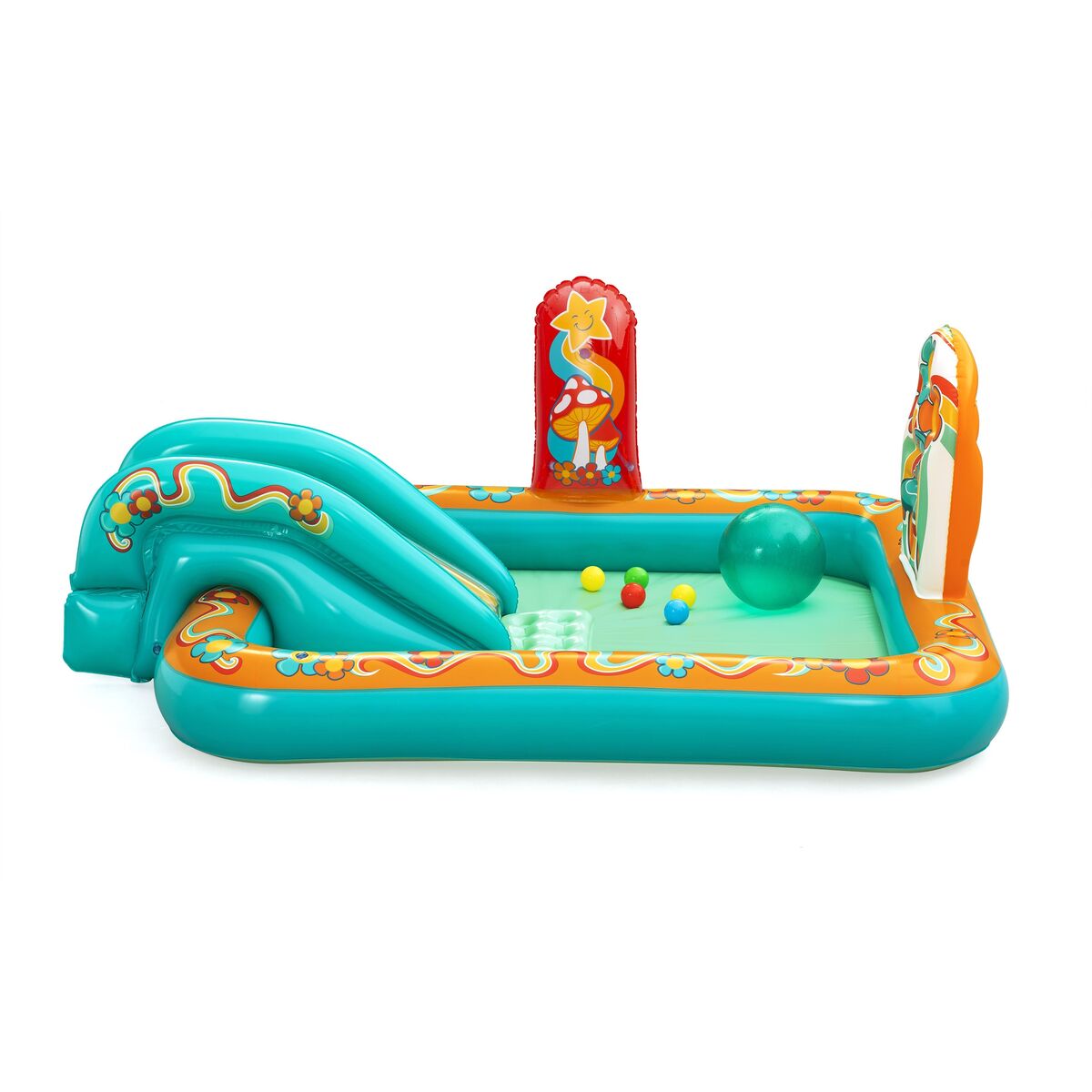 Uppblåsbar plaskpool för barn Bestway Retro Groove 193 x 152 x 74 cm - 2