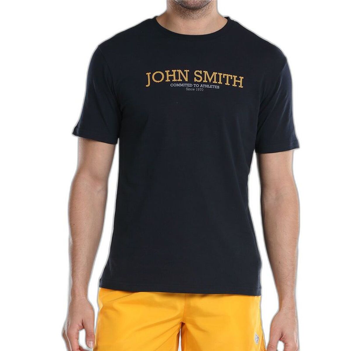 T-shirt med kortärm Herr John Smith Efebo Svart