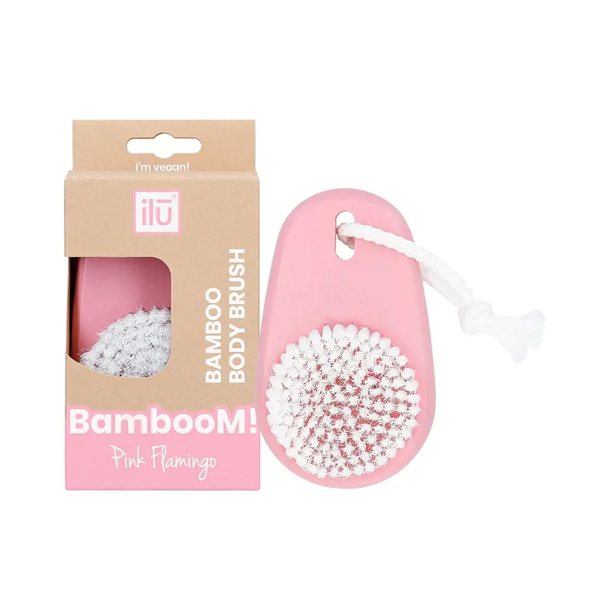 Rengörande skrubborste Il? BambooM! Rosa - 2