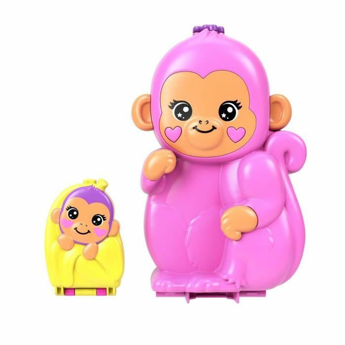 Babydocka med tillbehör Polly Pocket Mommy Monkey and Baby - 3