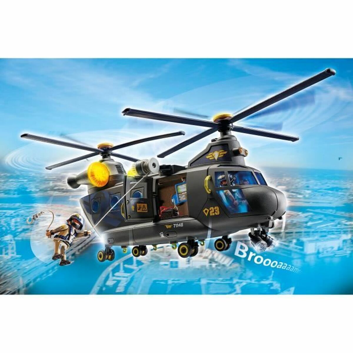 Leksakspaket Playmobil Police Plane City Action Plast - 2