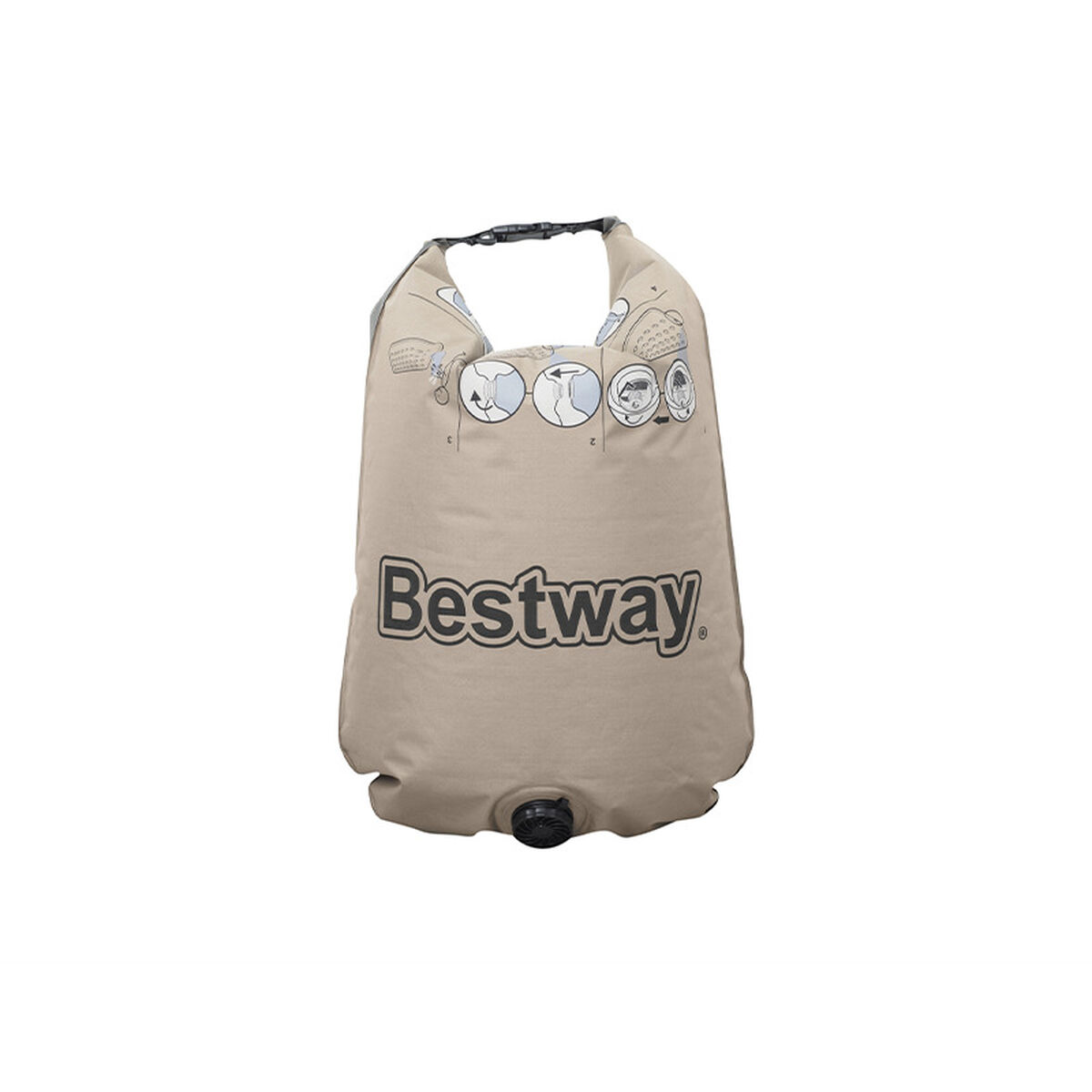 Bestway Dubbel Roll & Relax 203x183x22 cm Uppblåsbar och Camping 67703 - 2