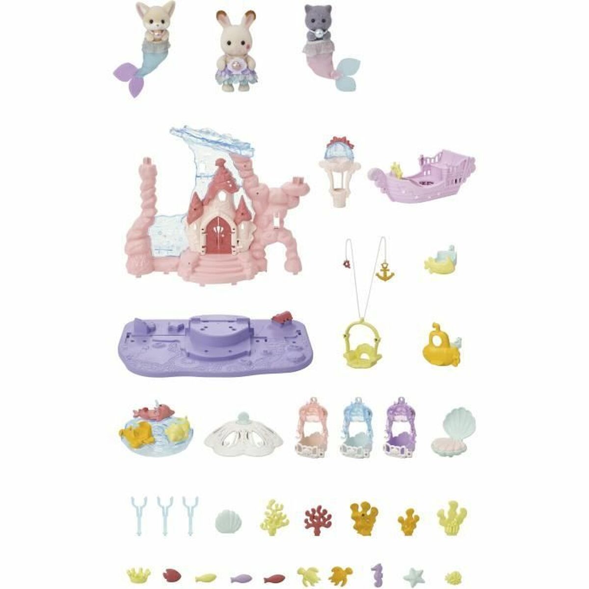 Leksakspaket Sylvanian Families Babie Mermaid Castle Plast - 2