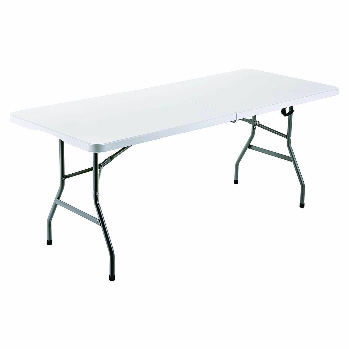 Marbueno Fällbart Bord Resin Vit 152x70x74 cm Rektangulär för Utomhus & Camping