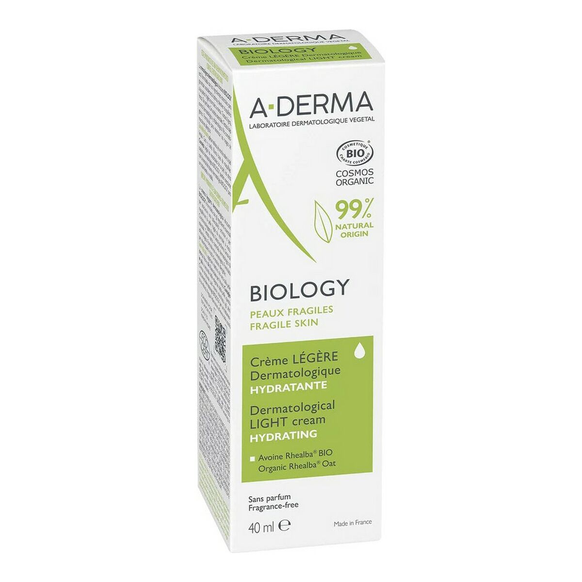Fuktkräm A-Derma Biology Belysning (40 ml) - 2