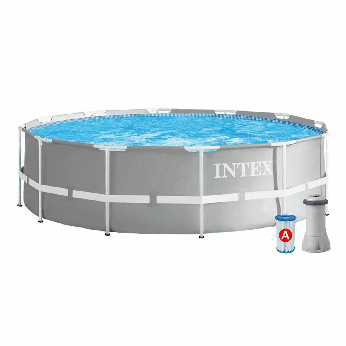flyttbar pool Intex 26712 366 x 76 cm Reningsverk för simbassäng