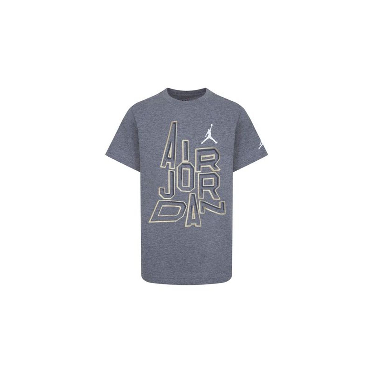 Barn T-shirt med kortärm Jordan Jordan 23 Gold Line Mörkgrå