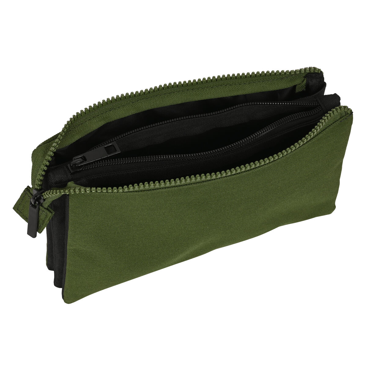 Tredubbel Carry-all Safta Dark forest Svart Grön 22 x 12 x 3 cm - 2