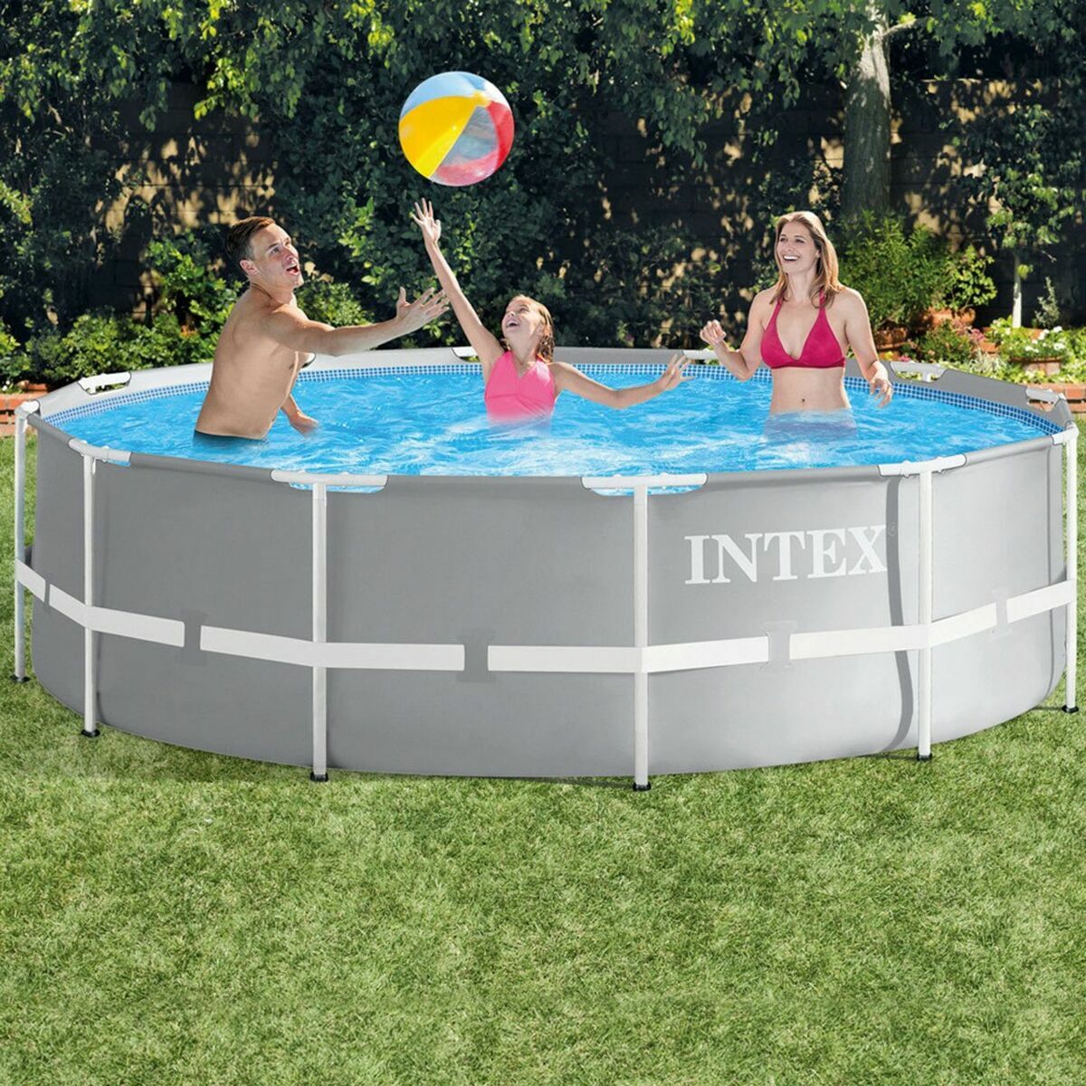 flyttbar pool Intex Prism Frame 366 x 99 x 366 cm 366 x 99 cm 8592 l - 2