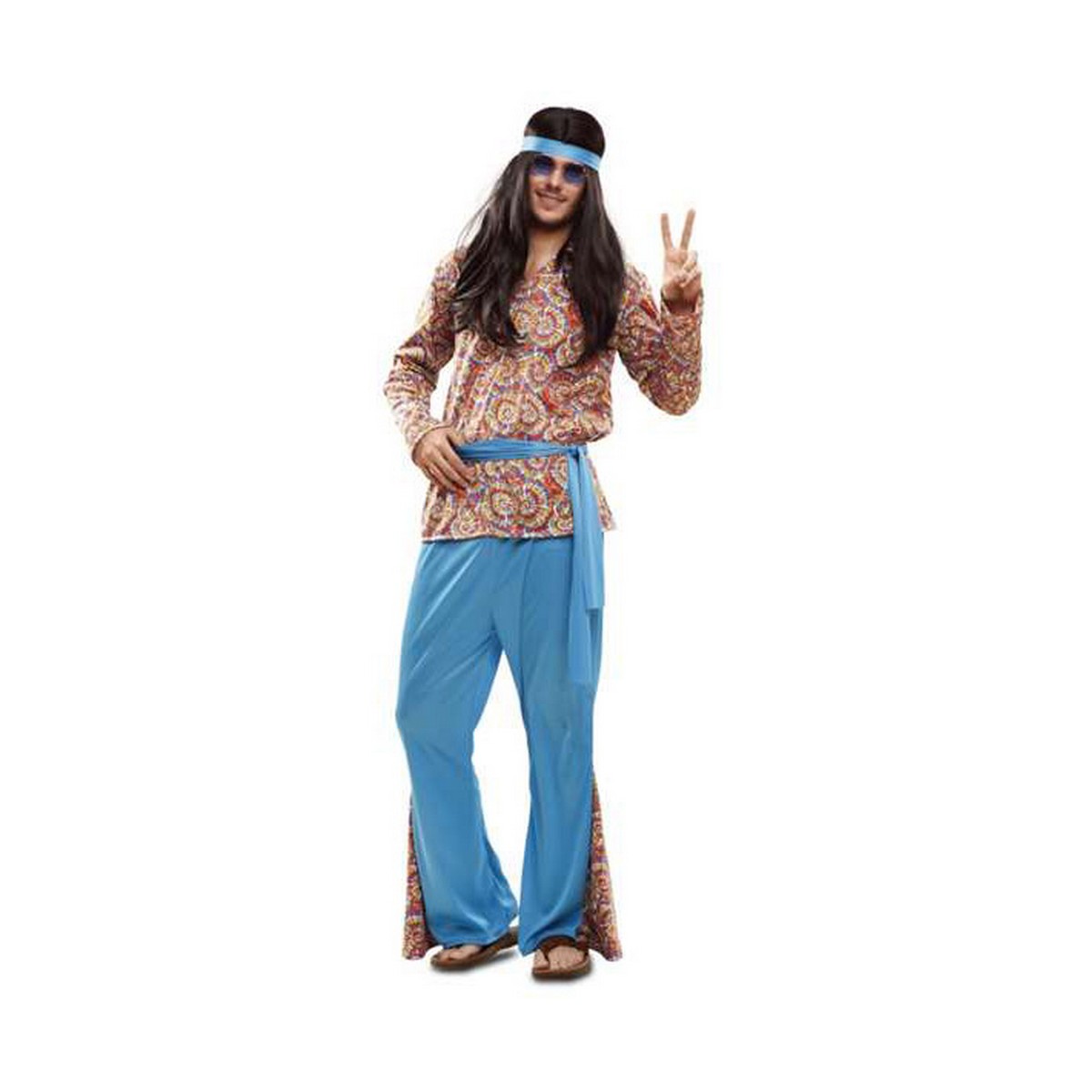 Maskeraddräkt vuxna My Other Me Hippie Psykedelisk M/L