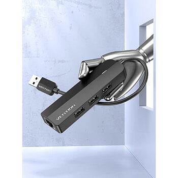 USB-HUB Vention CHPBB Svart