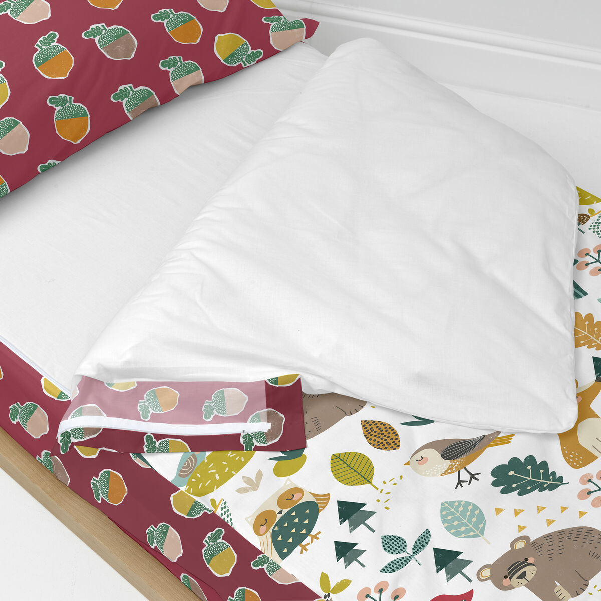 Vadderat täcke HappyFriday Moshi Moshi Harvestwood Multicolour 105 x 200 cm - 3
