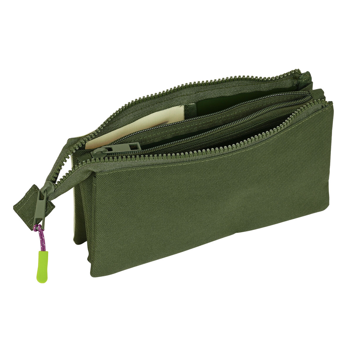 Tredubbel Carry-all Munich Bright khaki Grön 22 x 12 x 3 cm - 3